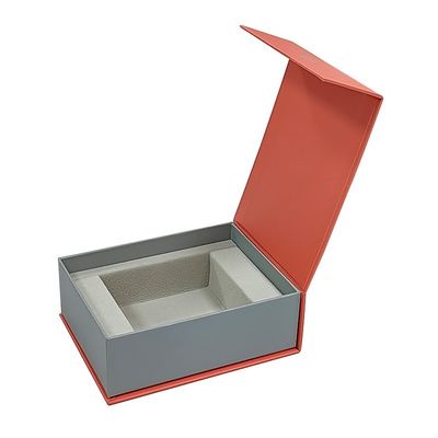 Handmade Custom Size Magnetic Book Shape Paper Rigid Gift Box Untuk Kemasan Sabuk Jam Tangan