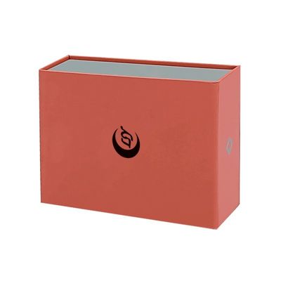 Kotak Hadiah Magnetik Bentuk Buku Merah dengan Flip Top dan Catch Magnetik