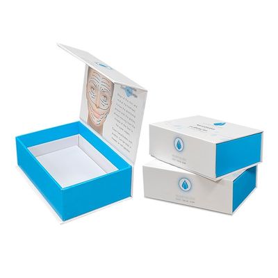 Flap Box Kustom Mewah Kemasan Magnetik Produk Perawatan Kulit Kotak Magnet Sisipan Busa