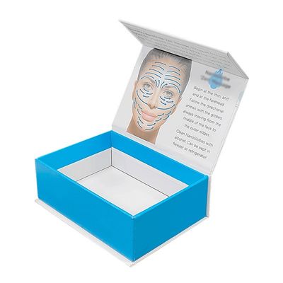 Flap Box Kustom Mewah Kemasan Magnetik Produk Perawatan Kulit Kotak Magnet Sisipan Busa