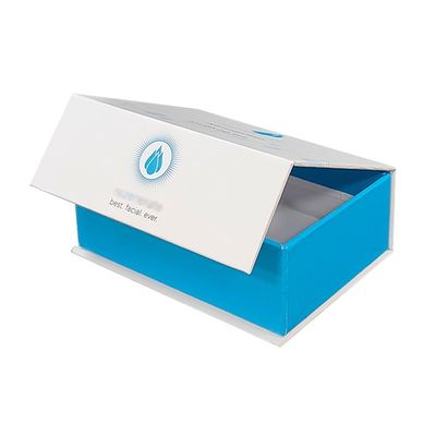 Flap Box Kustom Mewah Kemasan Magnetik Produk Perawatan Kulit Kotak Magnet Sisipan Busa