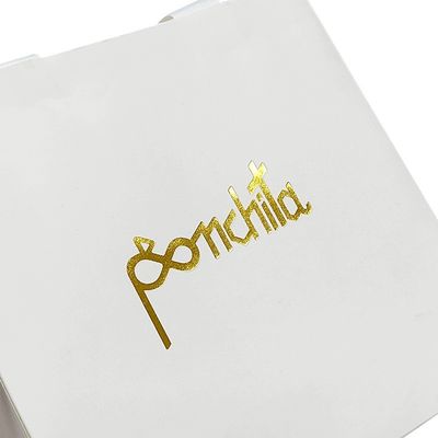 Tas Belanja Kertas Pakaian Mewah Tas Hadiah Putih Dengan Genggam Pita
