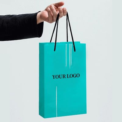 Tas Kertas Kraft Biodegradable Dengan Genggam Kantong Belanja Canggih