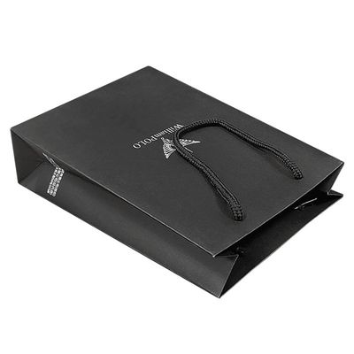 Tas Kado Kertas Daur Ulang Lipat yang Disesuaikan Kantong Kertas Boutique Dengan Genggam
