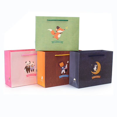 CMYK/PANTONE Printing Customized Kraft Paper Euro Tote Tas Hadiah Belanja untuk Pakaian