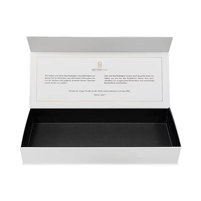 Custom Luxury Magnetic Box Flip Cardboard White Paper Magnetic Packaging Gift Box Dengan Penutupan Magnetik
