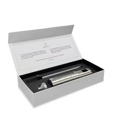 Custom Luxury Magnetic Box Flip Cardboard White Paper Magnetic Packaging Gift Box Dengan Penutupan Magnetik