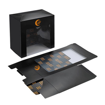 Custom Paper Hat Packaging Baseball Cap Window Box Hadiah Dengan Clear PVC Window untuk Baseball Cap