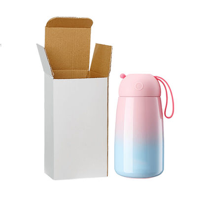 Kotak Kemasan Karton Cangkir Termos Stainless Steel Cetak Kustom Cangkir Mug Vacuum Flask Kotak Bergelombang Kemasan Daur Ulang