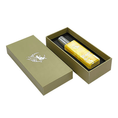 Custom Logo Emas kecil Luxury Tutup dan Base Botol Parfum Kotak Hadiah Kertas Kardus Ketah