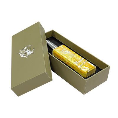 Custom Logo Emas kecil Luxury Tutup dan Base Botol Parfum Kotak Hadiah Kertas Kardus Ketah