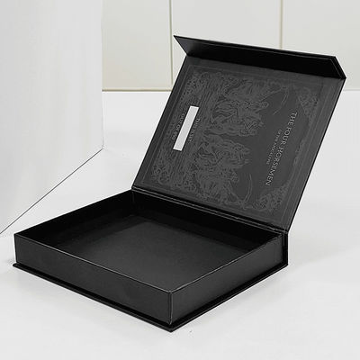Luxury Custom Logo Printing Packaging Magnetic Closure Gift Box Buku Palsu Bentuk Kemasan Ring Box