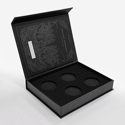 Luxury Custom Logo Printing Packaging Magnetic Closure Gift Box Buku Palsu Bentuk Kemasan Ring Box