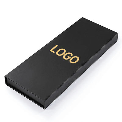 Luxury Custom Logo Kertas Hitam Perhiasan Kemasan Kotak Untuk Gelang Gelang Kotak Magnetik kaku