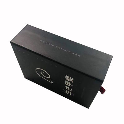 Sesuaikan Slide Drawer Kothak Kertas Kemasan Kothak Hadiah Paket Kothak Hadiah Hitam Dengan Masukkan EVA