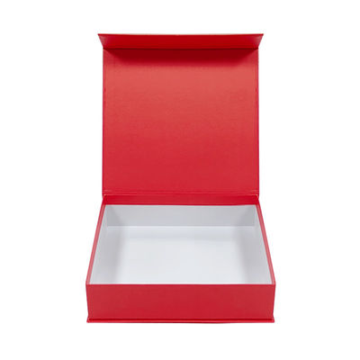 Kemasan Hadiah Mewah Pribadi Kotak Kertas Kekuatan Magnetik dengan Flap Magnetik