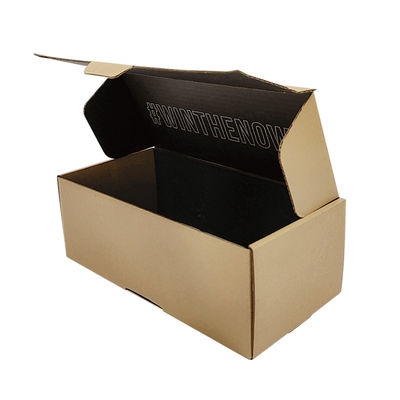 Sertifikat FSC Easy Tear Strip Opening Seal Brown Kraft Corrugated Cardboard Shipping Box Zipper Mailer Boxes
