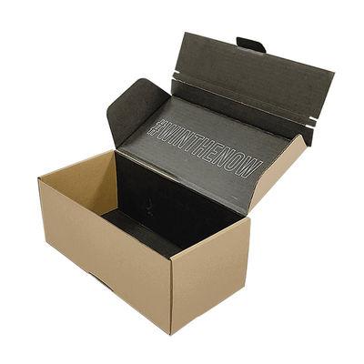 Sertifikat FSC Easy Tear Strip Opening Seal Brown Kraft Corrugated Cardboard Shipping Box Zipper Mailer Boxes