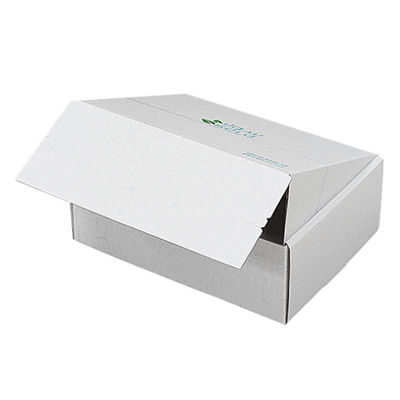 Custom Logo Cardboard Corrugated Pengiriman E Commerce Packaging Box Tear Strip Zipper Box