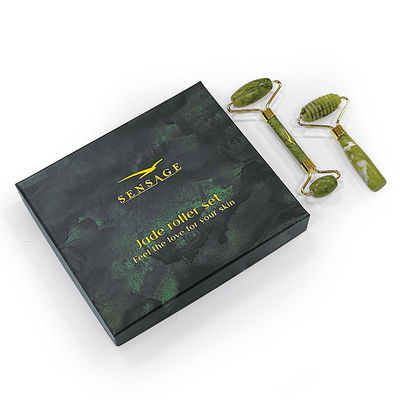 Logo yang disesuaikan Premium Green Cardboard Lid Top Cover And Bottom Luxury Cosmetic Packaging Box Hadiah