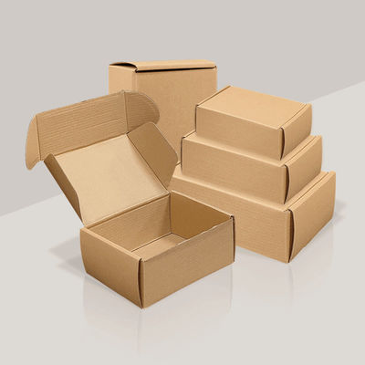 Kemasan Desain Custom Kraft Paper Kotak bergelombang Kotak Kemasan Surat