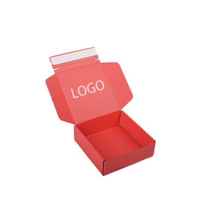 Ukuran Custom Logo Pencetakan Kotak Pos kecil bergelombang Kotak Kemasan Kosmetik Kotak Kertas Self Sealing Kotak Pengiriman