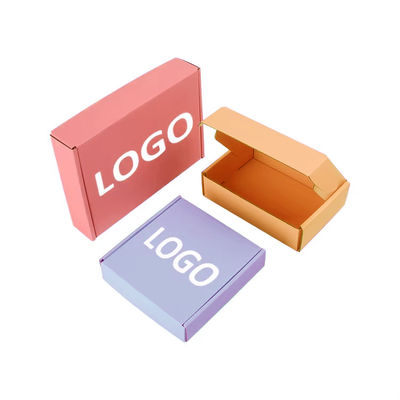 Ukuran Custom Logo Pencetakan Kotak Pos kecil bergelombang Kotak Kemasan Kosmetik Kotak Kertas Self Sealing Kotak Pengiriman