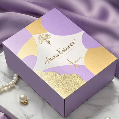 Custom Luxury Square Empty Folding Paper Box Candle Jars dengan Tutup dan Kotak Pengemasan Otomatis Bagian Bawah Buckle Box