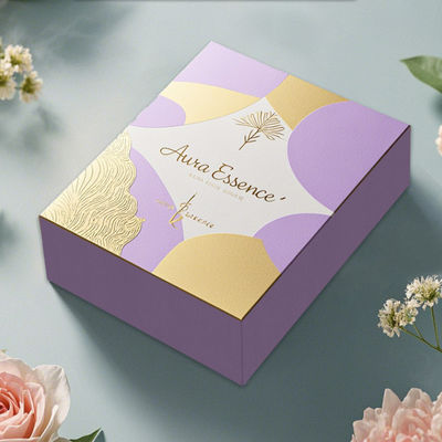 Custom Luxury Square Empty Folding Paper Box Candle Jars dengan Tutup dan Kotak Pengemasan Otomatis Bagian Bawah Buckle Box