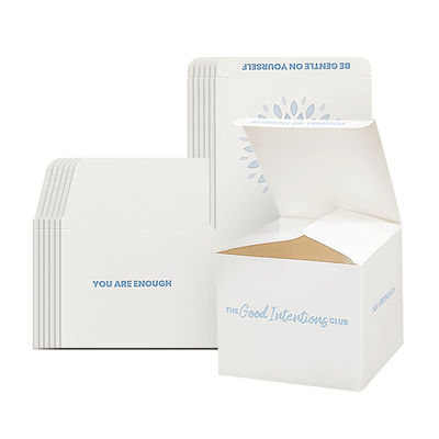 Custom Luxury Square Empty Folding Paper Box Candle Jars dengan Tutup dan Kotak Pengemasan Otomatis Bagian Bawah Buckle Box