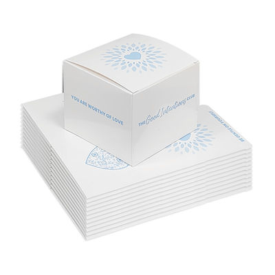 Custom Luxury Square Empty Folding Paper Box Candle Jars dengan Tutup dan Kotak Pengemasan Otomatis Bagian Bawah Buckle Box