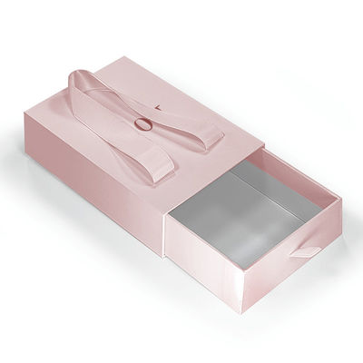 Custom logo Laci Sliding Cardboard Luxury High End Gift Paper Box Kalung Gelang Perhiasan Perfume Packaging Box dengan pegangan