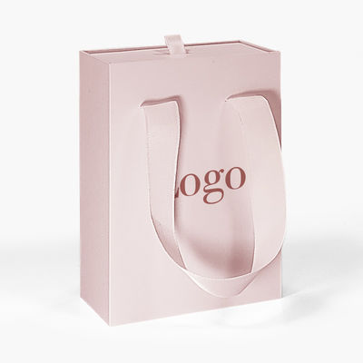 Custom logo Laci Sliding Cardboard Luxury High End Gift Paper Box Kalung Gelang Perhiasan Perfume Packaging Box dengan pegangan