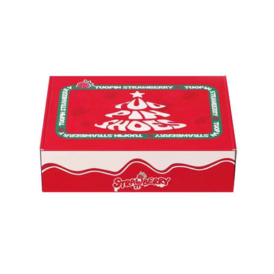 Custom logo Lipat Kardus Corrugated Kotak Pos Hadiah Liburan Kemasan Kosmetik Kothak Pengiriman Dekorasi berwarna-warni Digambar