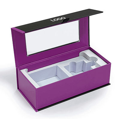 Logo yang disesuaikan Luxury Cardboard Magnetic Wireless Headphone Packaging Box dengan EVA Liner Packaging Hanging Box