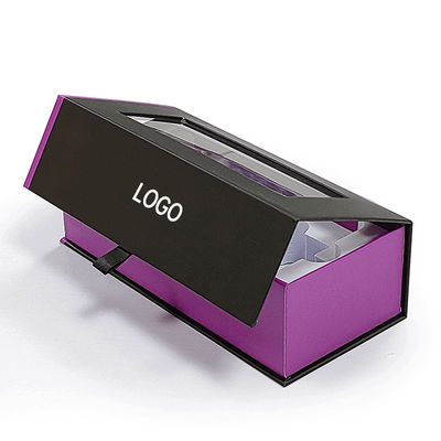 Logo yang disesuaikan Luxury Cardboard Magnetic Wireless Headphone Packaging Box dengan EVA Liner Packaging Hanging Box