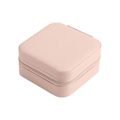 High End Portable Pink Perhiasan Set Kotak Earrings Cincin Kalung Gelang Gelang Perhiasan Storage Box