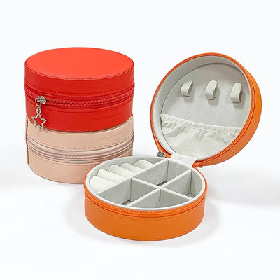 High End Portable Pink Perhiasan Set Kotak Earrings Cincin Kalung Gelang Gelang Perhiasan Storage Box