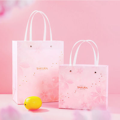 Tas Belanja Populer Offset Printing Packaging Paper Gift Bag Set Dengan Genggam