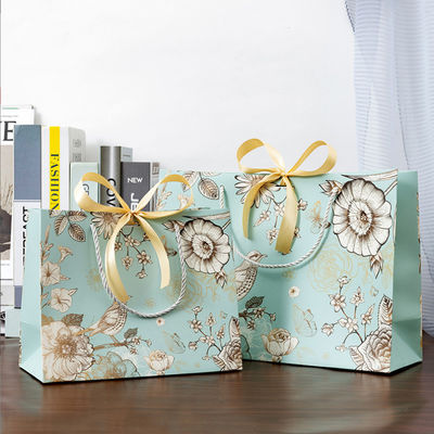 Tas Hadiah Kemasan Belanja Kertas Eco Kustom Dicetak Dengan Logo Anda Sendiri