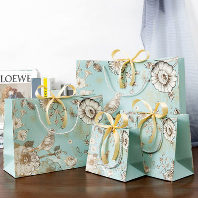 Tas Hadiah Kemasan Belanja Kertas Eco Kustom Dicetak Dengan Logo Anda Sendiri
