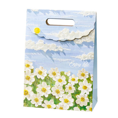 Customized Kraft Customized pink Small Packaging Paper Bag Handheld Art Gift Paper Packaging Bag