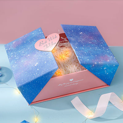 Customized Double Door Open Box Ring Perfume Watch Packaging Box Hadiah dengan Logo Anda Sendiri
