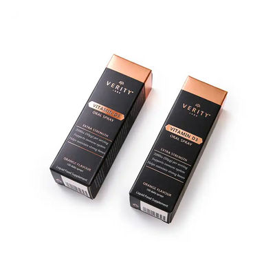 Tabung Lip Gloss yang jelas dengan foil emas dan logo khusus yang dicetak Kotak kertas tahan lama untuk sampo minyak kuku CMYK