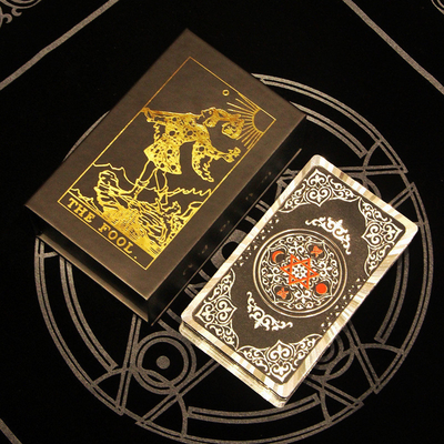 Kotak Tarot Mewah Kartu Tarot Kaku Kustom Penutup Magnet Bentuk Buku Dekoratif Kotak Hadiah Buku Palsu