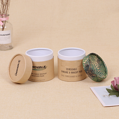 Kemasan tabung lilin ramah lingkungan Kotak hadiah tabung kertas biodegradable untuk toples kaca