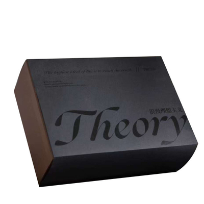 Eco-Friendly Custom Zipper Mailer Box Kardus bergelombang dengan Black Matte Lamination UV Varnishing