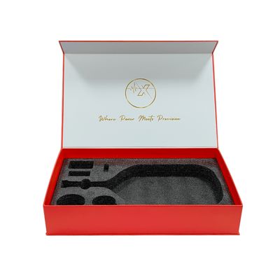 Grosir Custom cetak Kotak magnetik besar Kemasan untuk Badminton & Padel Raket Kotak hadiah besar dengan Logo Pencetakan