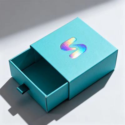 Grosir Luxury Square Pattern Drawer Slide White Cardboard Gift Packaging Kotak Perhiasan