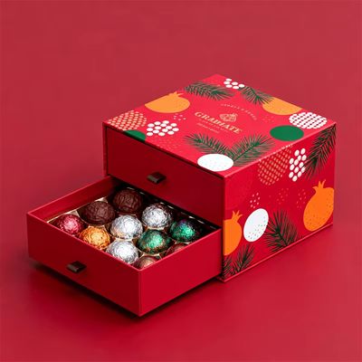 Custom Luxury Paper Strawberry Chocolate Bar Box Pengemasan High-end Box Hadiah